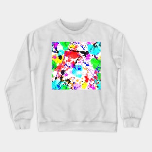 Brush strokes, neon colors Crewneck Sweatshirt